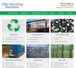 Elite Recycling website